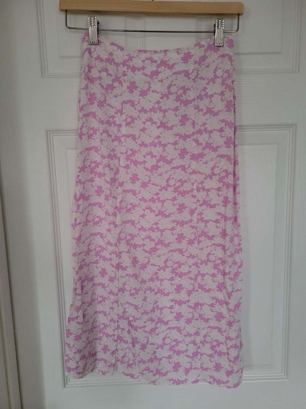 Primark Pink Floral Midi Skirt